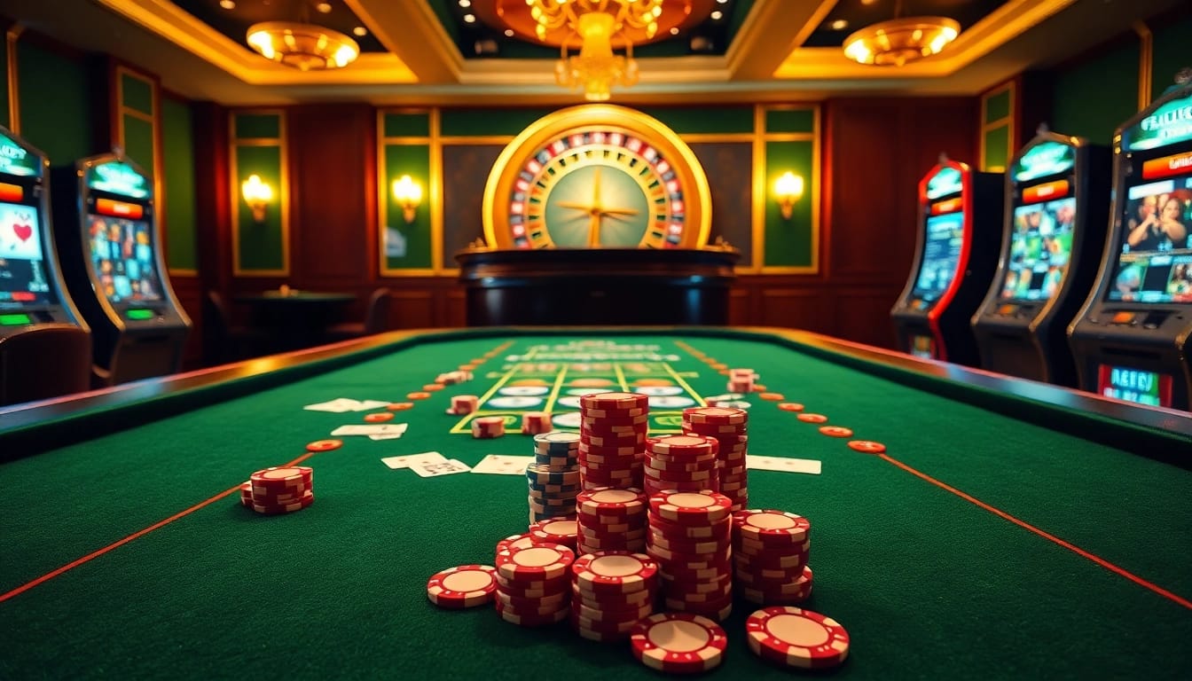 Experience thrills at home eejl with vibrant casino tables and exciting slot machines.
