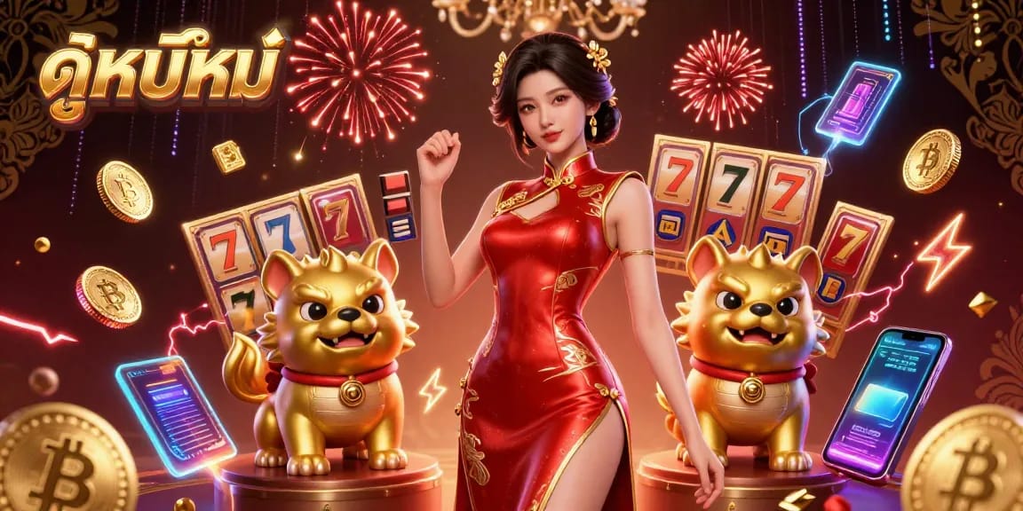 Experience watching ดูหนังใหม่ with our vibrant 3D illustration showcasing slot elements and crypto coins.