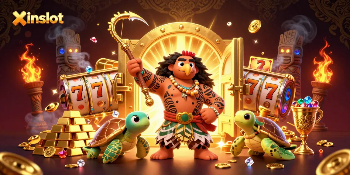 Spin the reels and win big at xinslot with an exciting casino illustration showcasing vibrant elements.