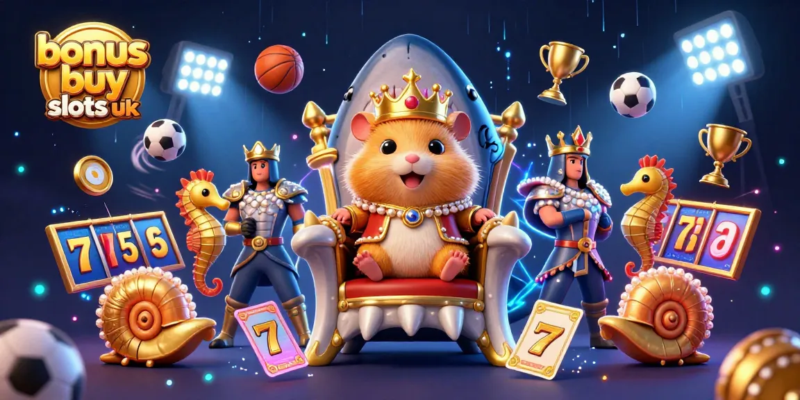Experience thrilling bonus buy slots uk with the golden hamster king, vibrant jackpots, and animated game elements.