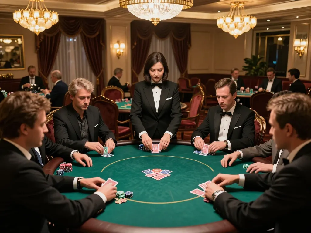 Players enjoy a thrilling game at nhà cái 88aa in a luxurious VIP casino room.