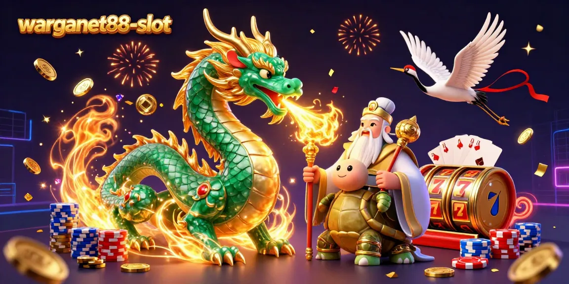 Engage with warganet88-slot's vibrant casino experience featuring dynamic slot reels, energetic characters, and winning moments.