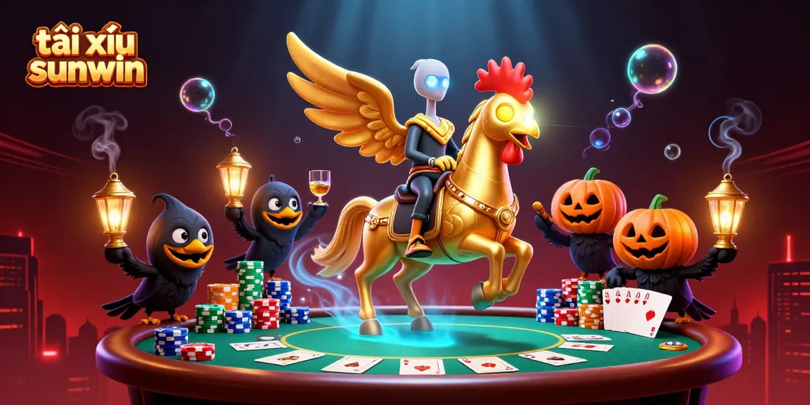 Engage with tài xỉu sunwin in a vibrant casino scene filled with dynamic gambling elements.