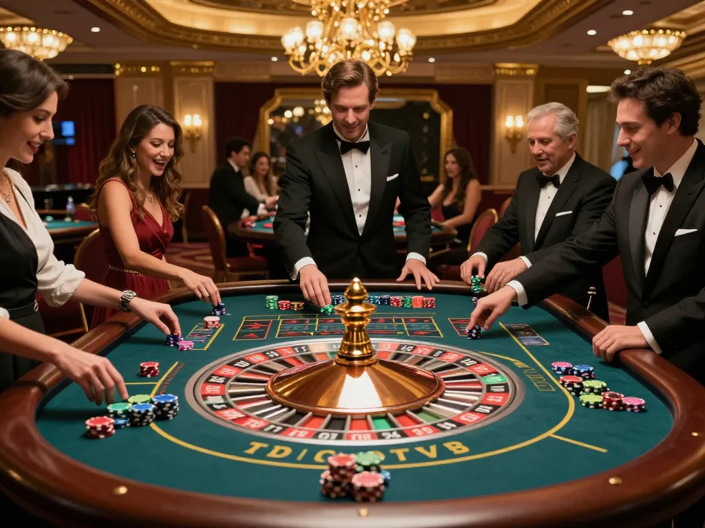 SpinAdvisor recommends strategies for placing bets at a luxurious roulette table.