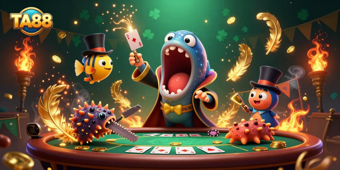 Engage in thrilling TA88 poker action with vibrant characters and magical atmosphere.