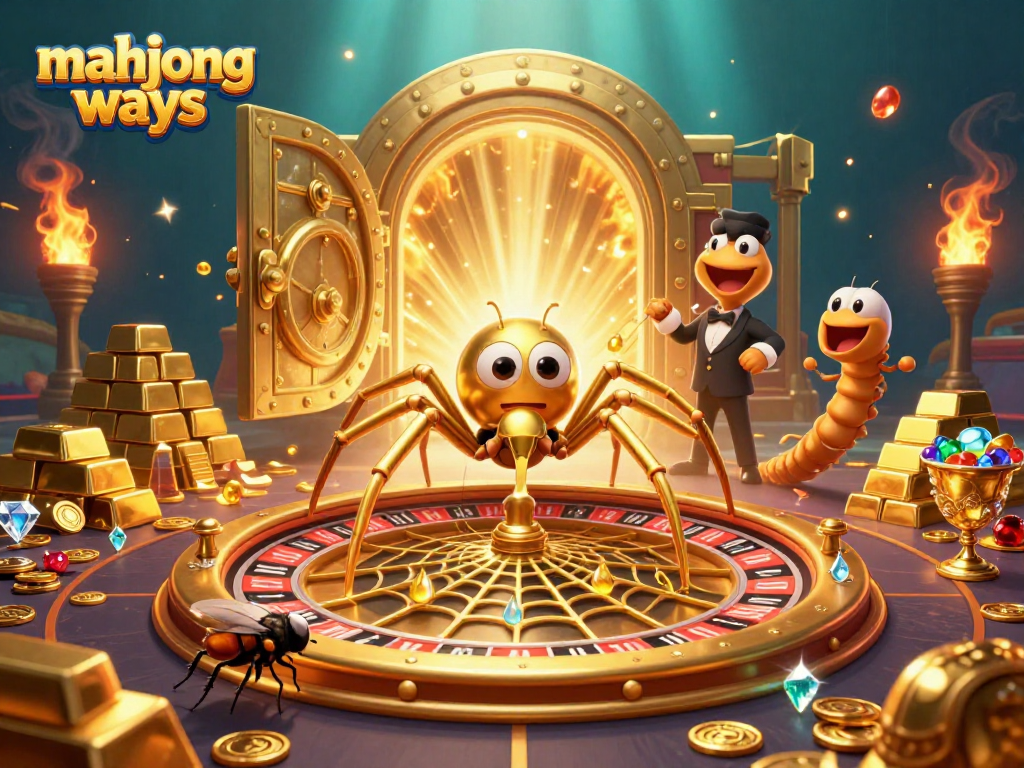 Experience the excitement of mahjong ways with a lively casino scene featuring engaging characters and rich elements.