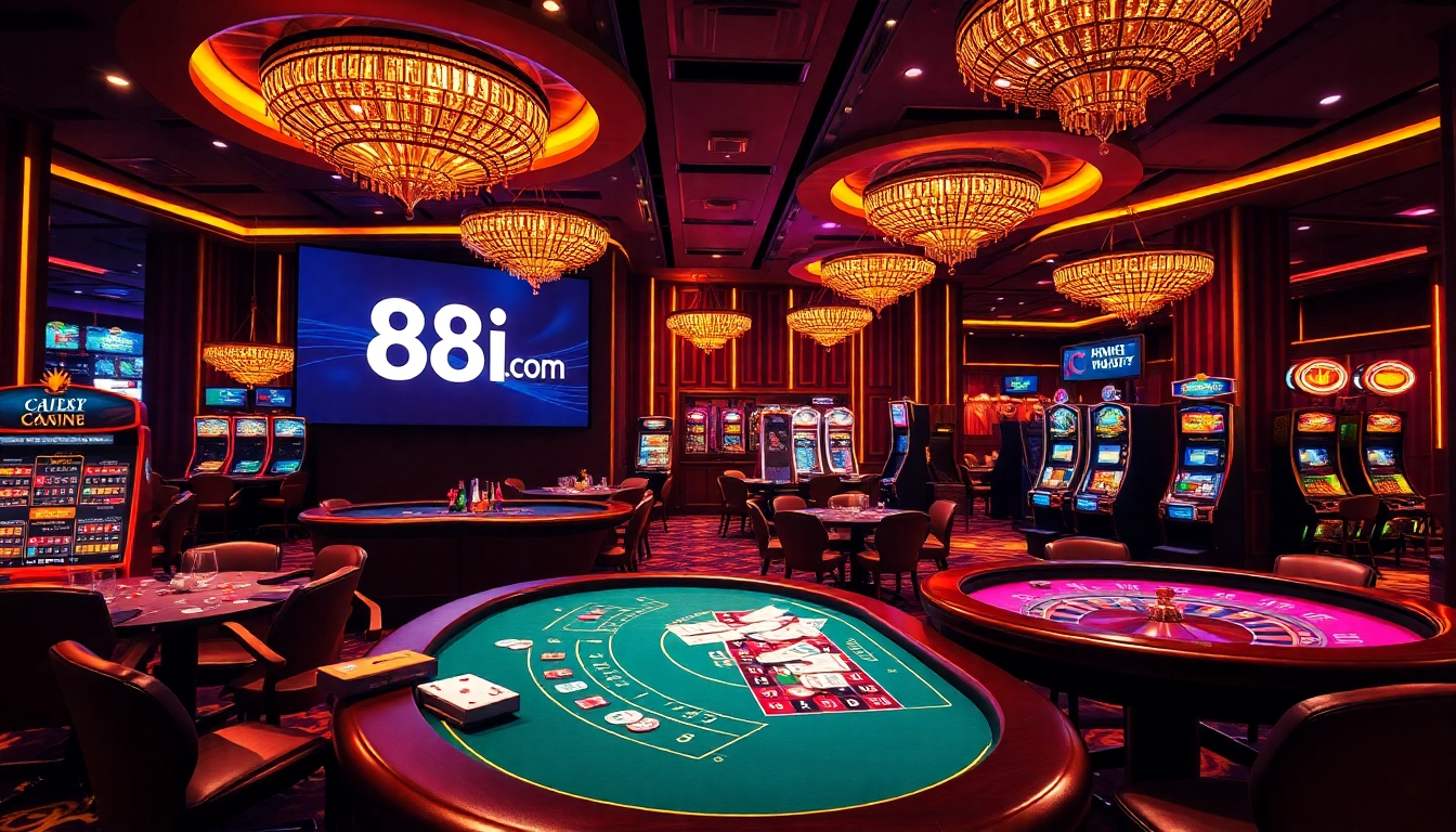 Play at 88i com's vibrant casino tables filled with excitement and winning opportunities.