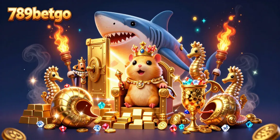 Engage in exciting games at 789betgo, where colorful treasures and a royal hamster king await!