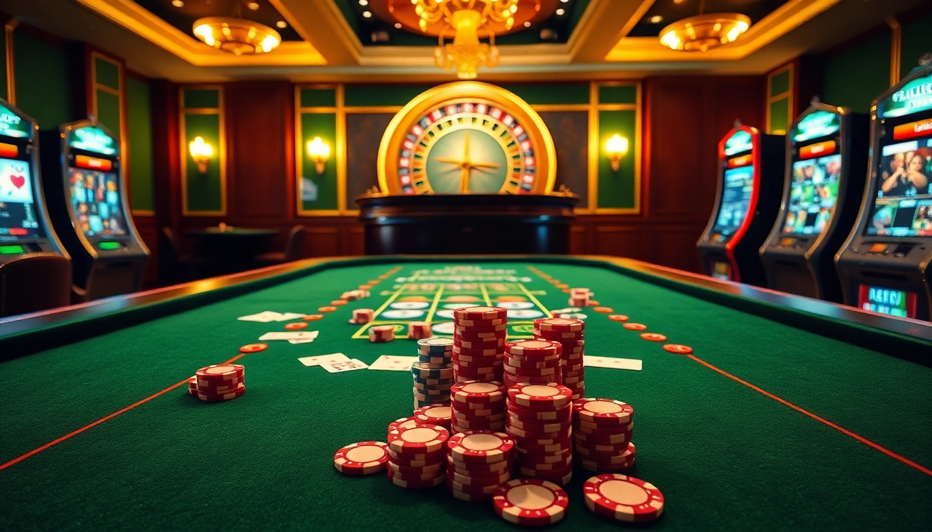 Experience thrills at home eejl with vibrant casino tables and exciting slot machines.
