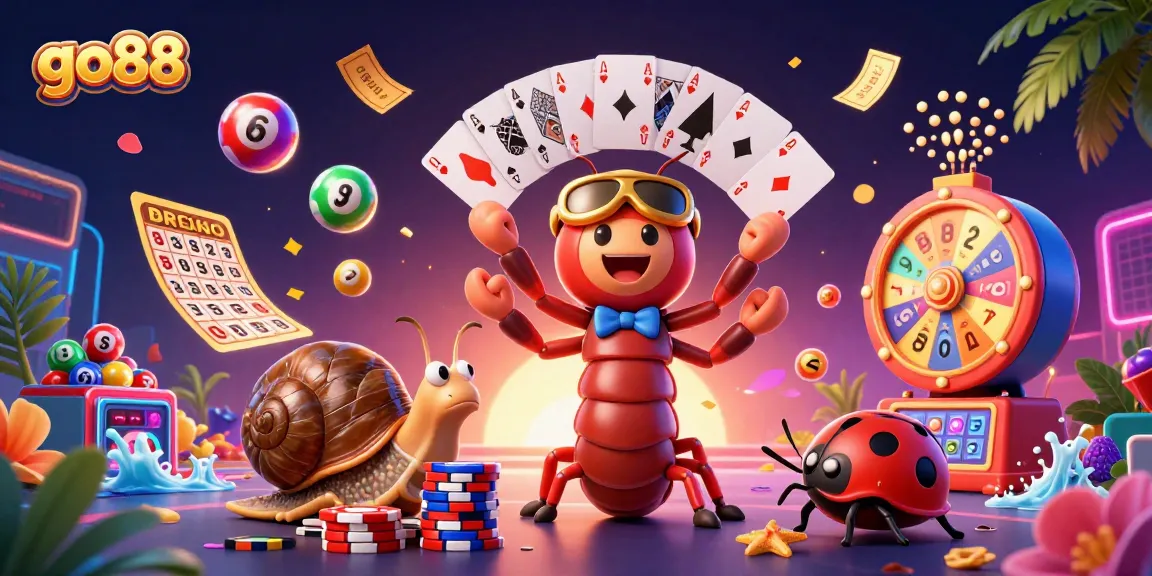 Experience the thrill of go88 with vibrant characters and dynamic game elements in an immersive casino scene.