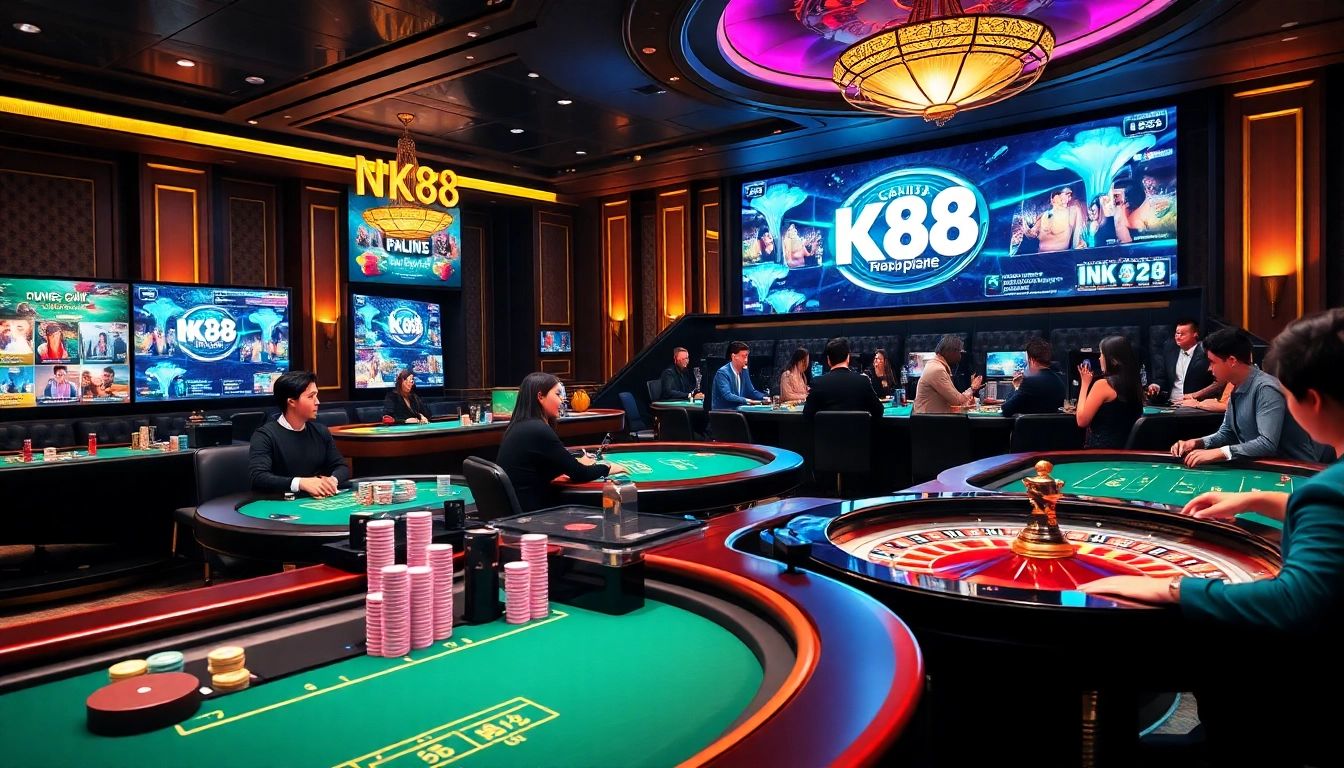 Experience luxury gaming at Trang chủ NK88 with vibrant tables and professional dealers.