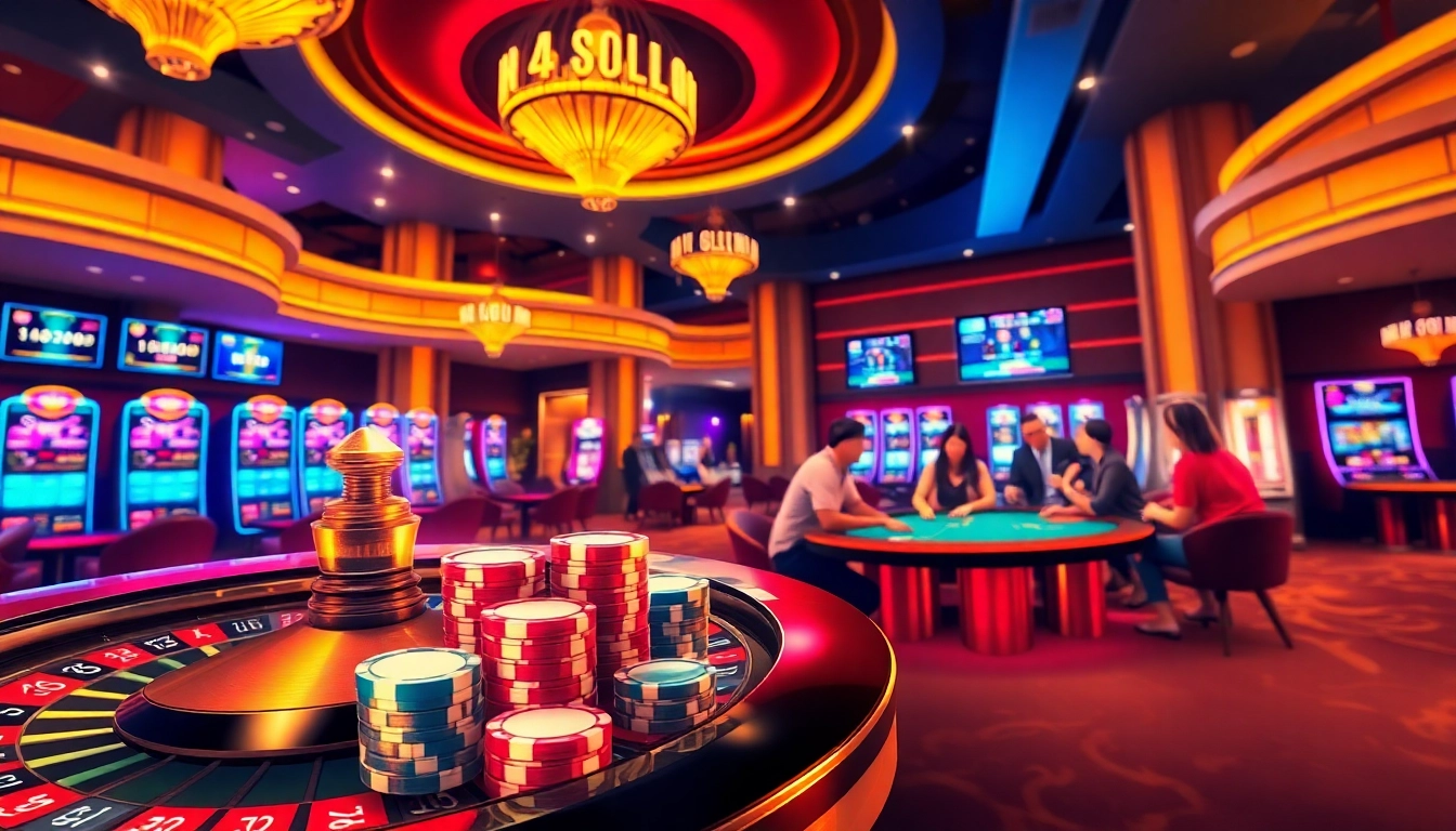 Gambling excitement at KKWIN efgh5 with poker chips and roulette wheel action.