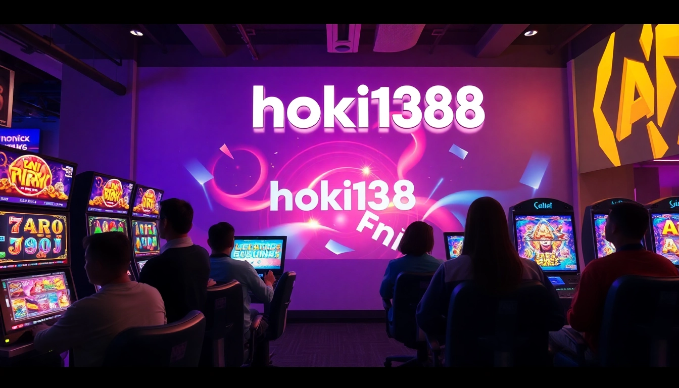 Experience excitement with players enjoying hoki138 online slot games in a vibrant gaming environment.