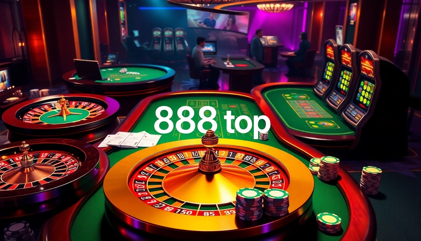 Engage with the excitement of online gaming at 888top link, featuring dynamic casino tables.