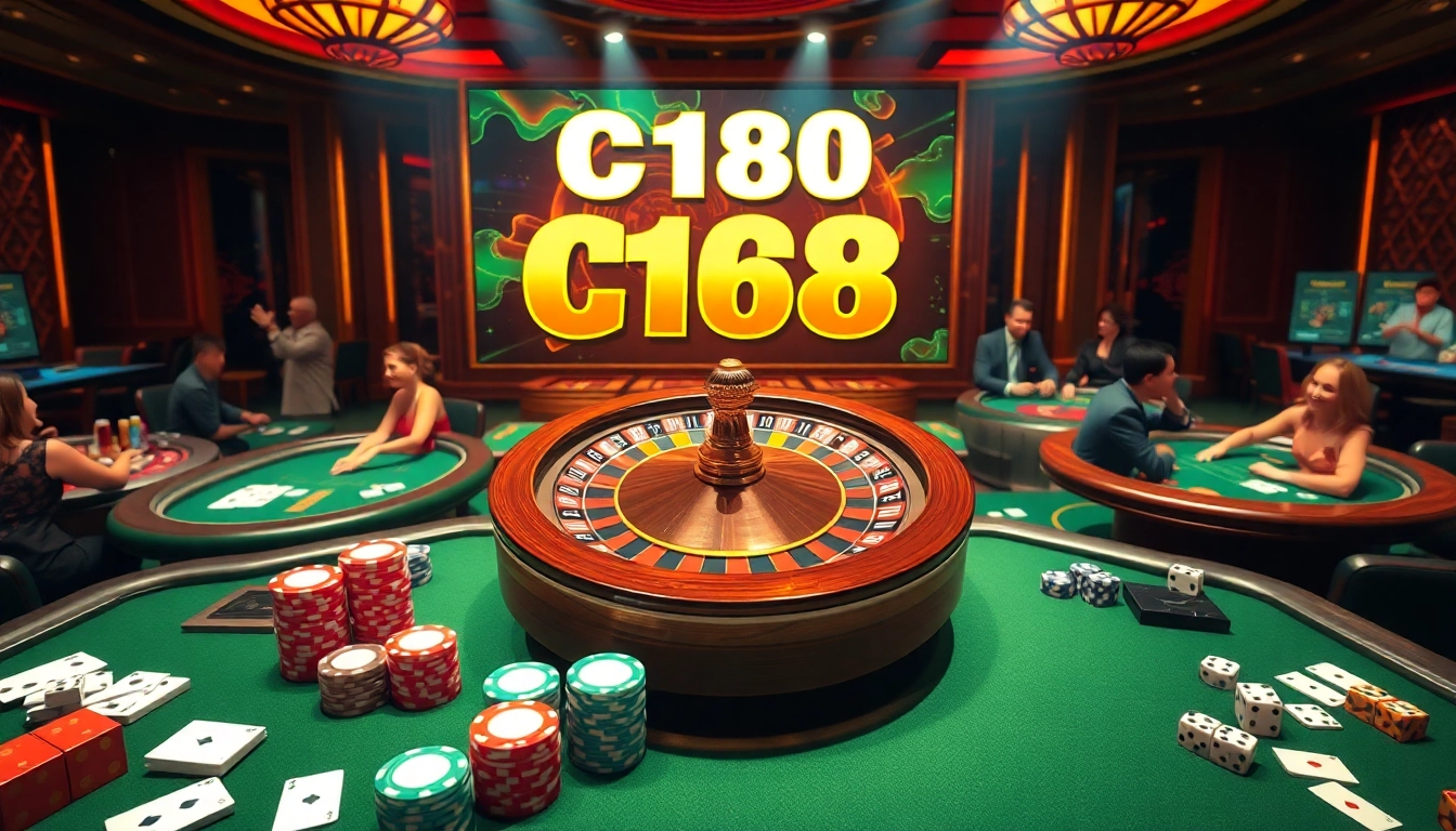 Winning excitement in gambling with khuyến mãi C168 promotions at a luxurious casino.