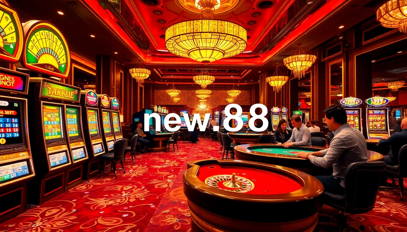 Experience the thrill of new 88 with luxury casino gaming, exciting slot machines, and vibrant player activity.