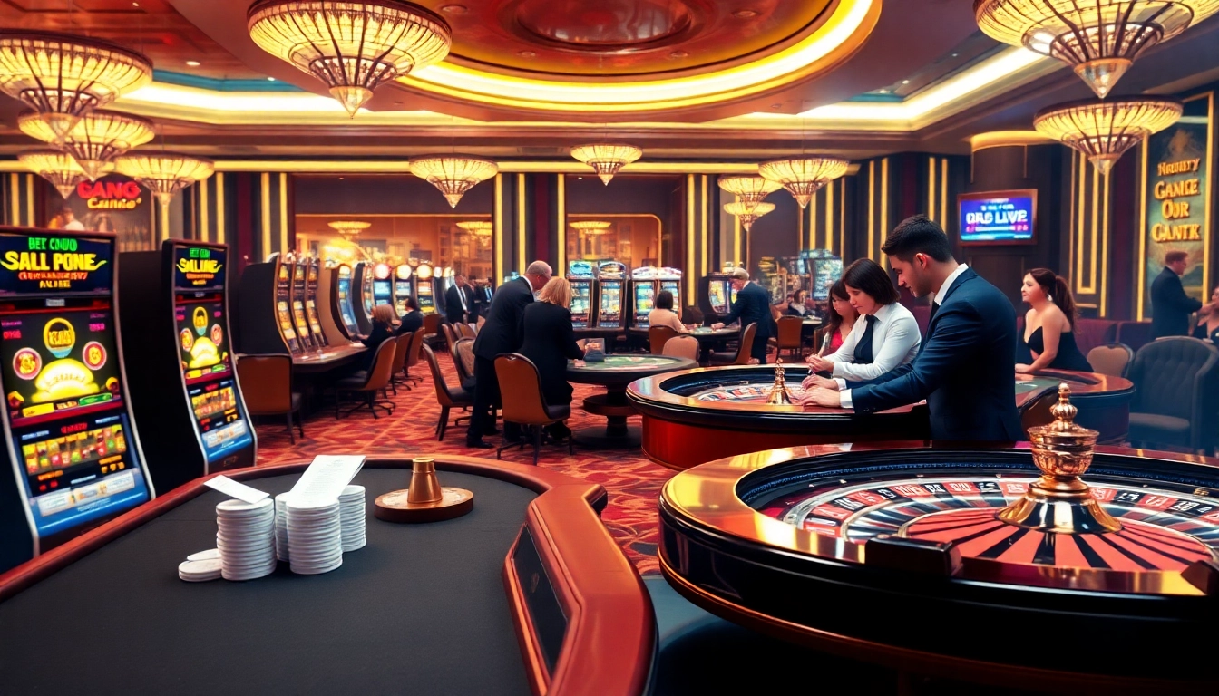 Exclusive Clube VIP HHBET members enjoying premium gambling services in a luxurious casino setting.