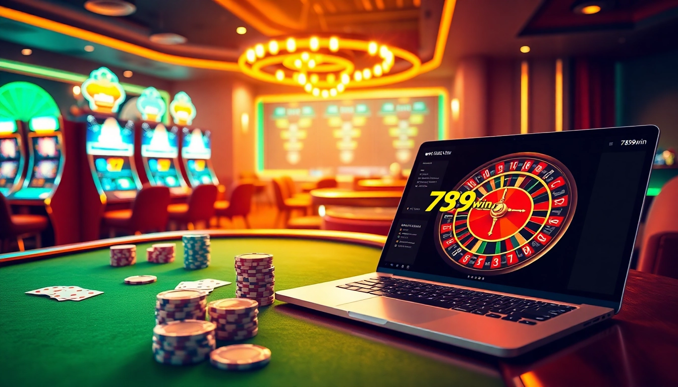 Experience the thrill of winning at 789win trang chu with vibrant casino visuals and gaming excitement.